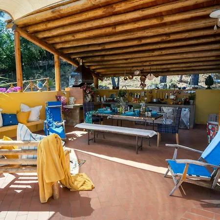Ferienhaus With Aeolian Islands Views Near Cefalù